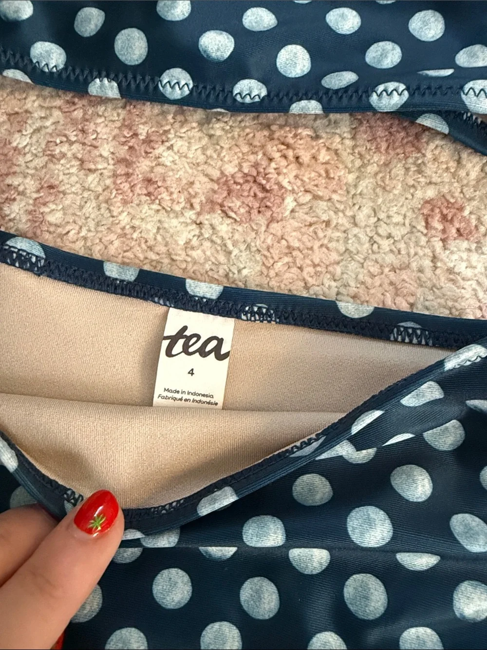Tea Collection High Waisted Polka Dot Bikini - Size 4